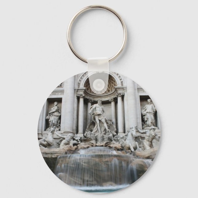 Trevi Fountain Rome Key Ring (Front)