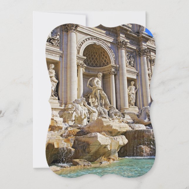 Trevi Fountain Rome Photography Card (Front)
