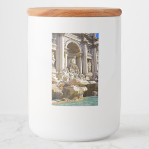Trevi Fountain Rome Photography Food Label