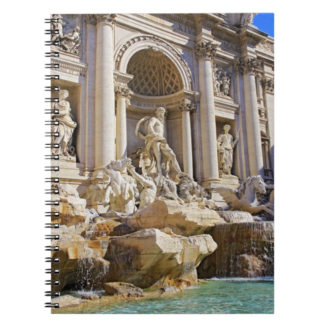 Trevi Fountain Rome Photography Notebook (Front)