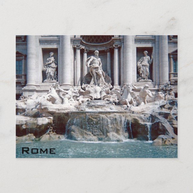 Trevi Fountain Rome Postcard (Front)