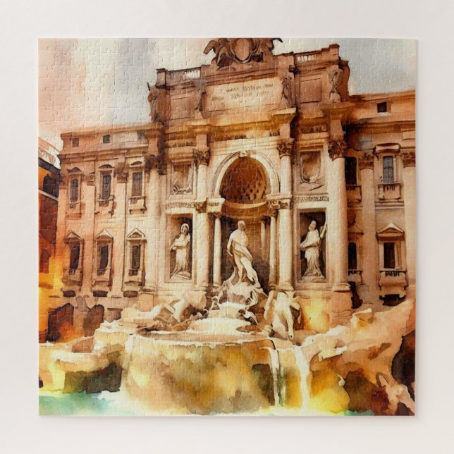 Trevi Fountains, Italy Rome Jigsaw Puzzle (Vertical)