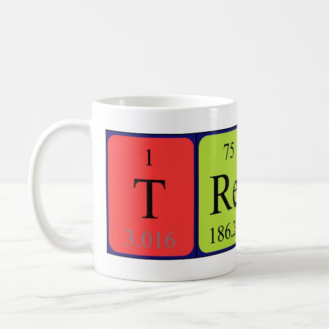Trevin periodic table name mug (Left)