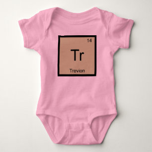 Trevion Name Chemistry Element Periodic Table Baby Bodysuit