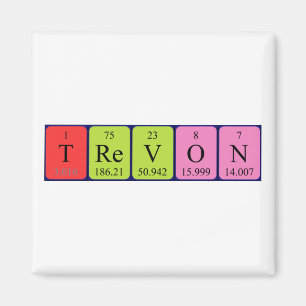 Trevon periodic table name magnet