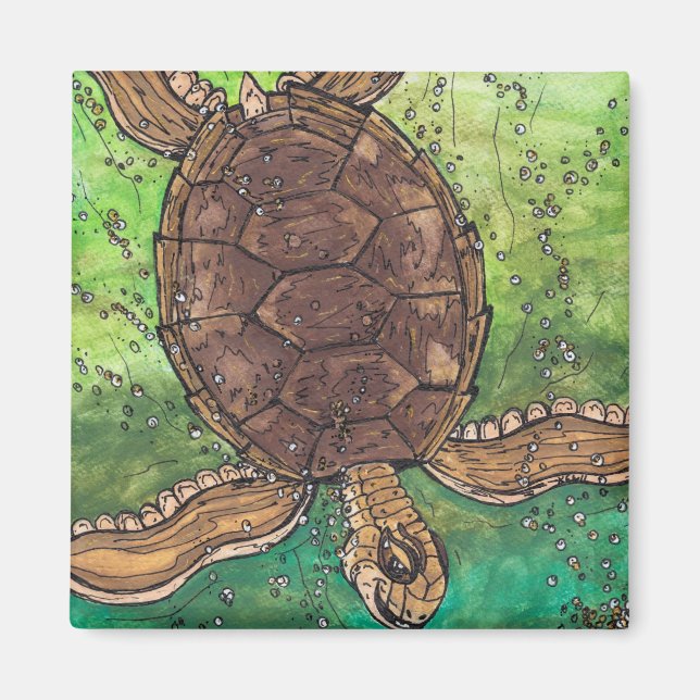 Trevor the Turtle Magnet (Front)