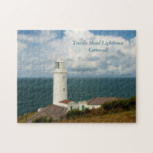 Trevose Head Lighthouse Cornwall England Jigsaw Puzzle