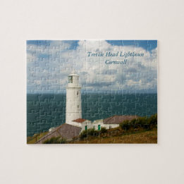 Trevose Head Lighthouse Cornwall England Jigsaw Puzzle