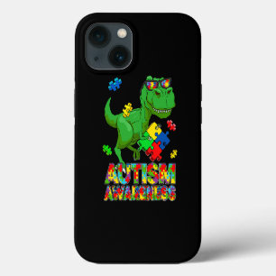 Trex Autism Awareness Month Puzzle Dinosaur Autism iPhone 13 Case