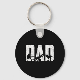 Trex Dad Dinosaur Lover Cool Vintage Mens Fathers  Key Ring