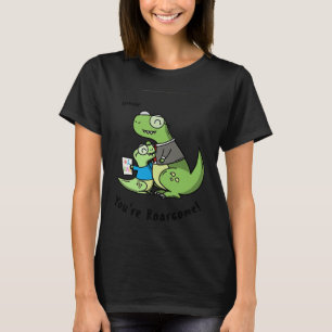 Trex Daddy Child Dinosaur Sentimental Gift for Dad T-Shirt