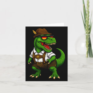 Trex Dinosaur Bavarian German Costume Boys Men Kid Card