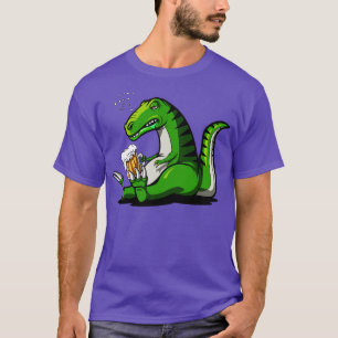 TRex Dinosaur Beer Party T-Shirt