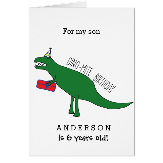 Trex Dinosaur Birthday (Front)