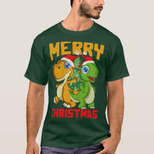 Trex Dinosaur Merry Christmas Xmas 1 T-Shirt