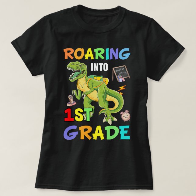TRex Dinosaur Stay Wild T-Shirt (Design Front)