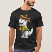 Trex Dinosaur Taco Poncho Sombrero Cinco De Mayo F