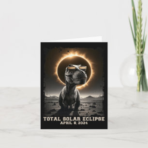 Trex Dinosaur Totality 2024 Kids Boys Total Solar  Card