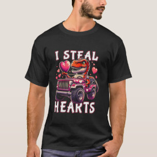 Trex Dinosaurs I Heart Valentines Day Gifts Boys K T-Shirt