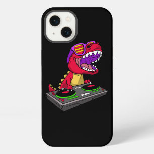 TRex DJ Party Club Disc Jockey Dinosaur EDM Dance iPhone 13 Case
