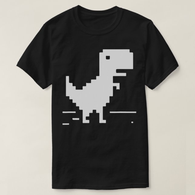 TRex  Geek Dinosaur Pixel Art Web Developer Nerd  T-Shirt (Design Front)