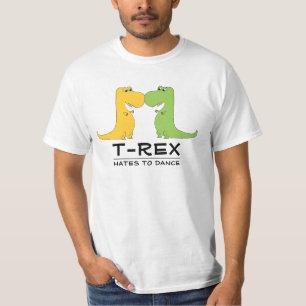 TRex Hates to Dance Funny T Shirt