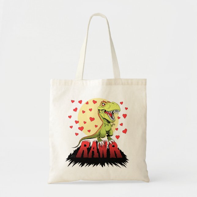 Trex Rawr Tote Bag (Front)