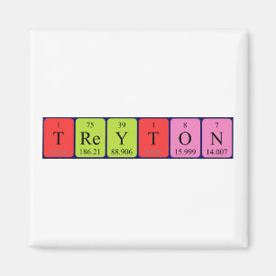 Treyton periodic table name magnet