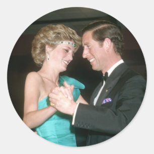 TRH The Prince & Princess of Wales Australia Classic Round Sticker