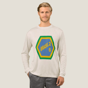 Tri-blend Long Sleeve Shirt oatmeal BRASIL 26