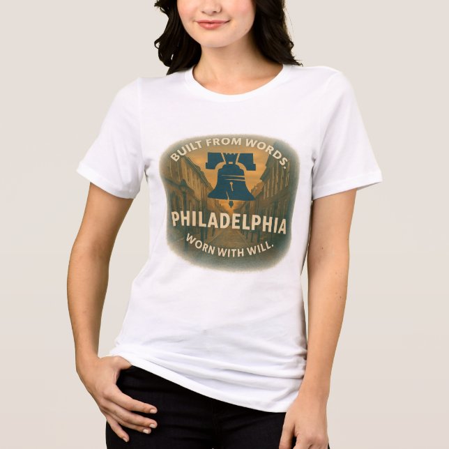 Tri-blend Philly Tee | Soft Heritage Statement (Front)