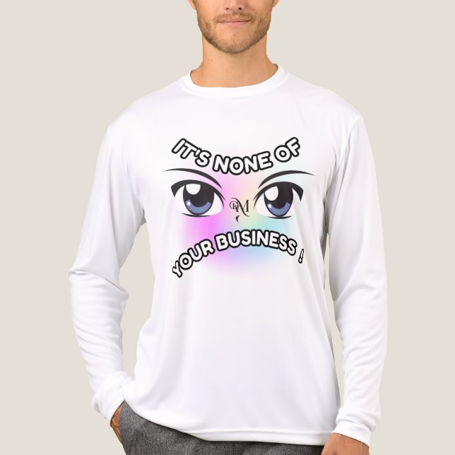 Tri-Blend Shirt : None of Yours (white) (Front)