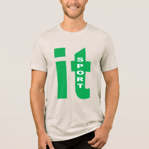 Tri-blend T-Shirt oatmeal ITALIA SPORT Shirt