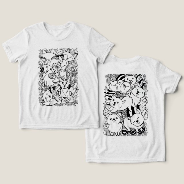Tri-Blend T-shirt Tri-Blend Shirt (Design Front & Back)