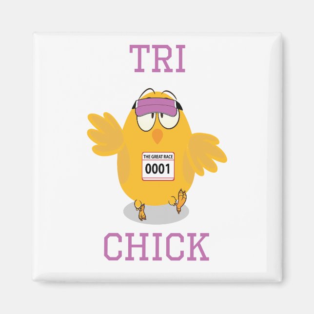 Tri Chick Magnet (Front)