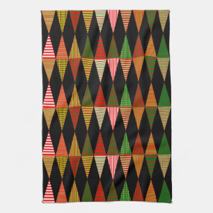 Tri Christmas Trees Tea Towel