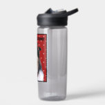 Tri Collie in Graduation cap Water Bottle<br><div class="desc">Gorgeous Tri Rough Collie in Graduation cap

Each purchase helps a collie in need.  To learn more about our organization please visit our website www.ColliesWithoutBorders.org</div>