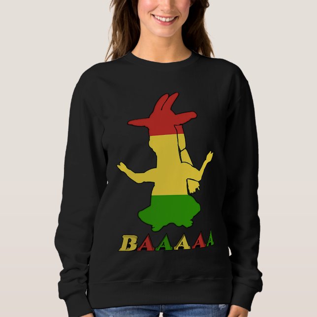 Tri Color Rasta Goat Sweatshirt (Front)