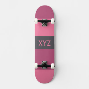 Tri-color stripes custom skateboards