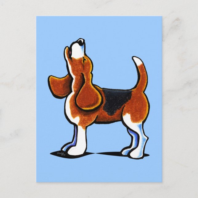 Tri-colour Beagle Bay Postcard (Front)