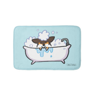 Tri-Colour Corgi Bath Mat