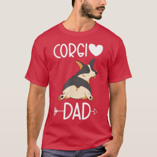 Tri Colour Corgi Dad Corgi Cardigan Welsh Corgi T-Shirt
