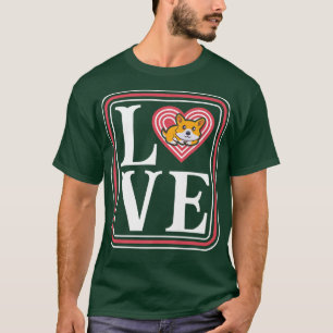 Tri Colour Corgi Dog Loveri Love My Corgi Design13 T-Shirt