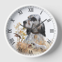 Tri Colour English Setter Art, woodcock Hunting