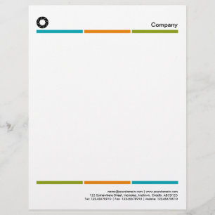 Tri-Colour Lines 01 - Aperture Logo Custom Letterhead