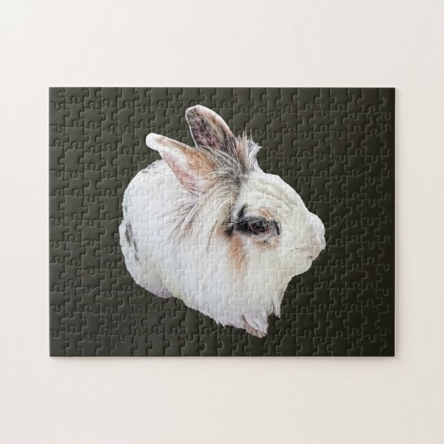 Tri-Colour Lionhead Rabbit Jigsaw Puzzle (Horizontal)