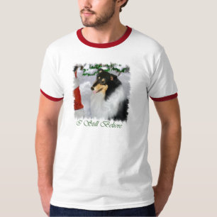Tri-Colour Rough Collie Christmas Gifts T-Shirt