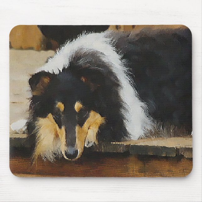 Tri-Colour Rough Collie Gifts Mouse Pad (Front)