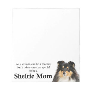 Tri-Colour Sheltie Mum Notepad