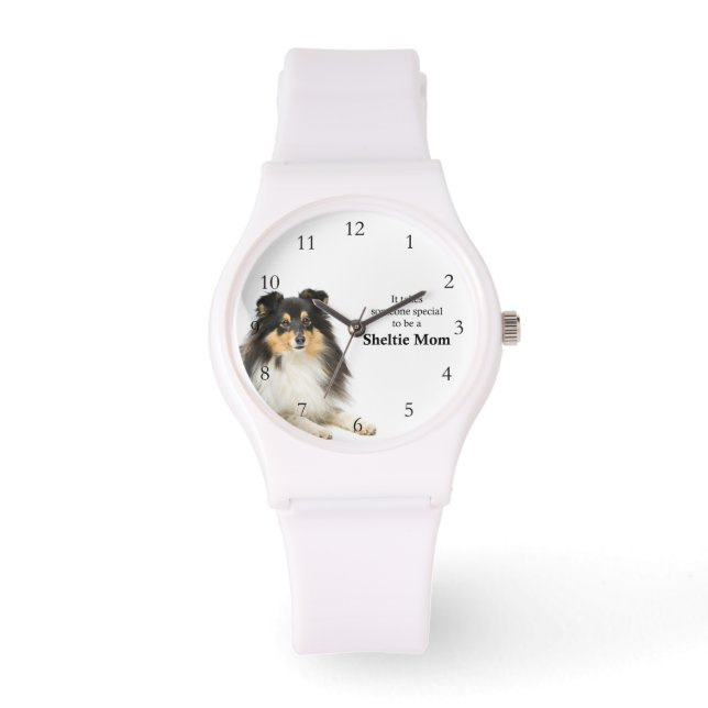 Tri-Colour Sheltie Mum Watch (Front)